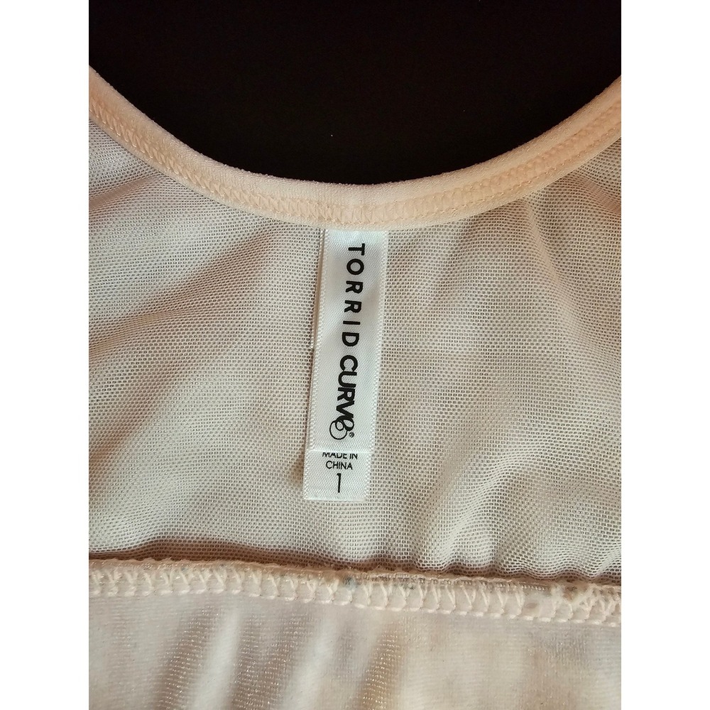 Torrid Bralette Women 1 Pink Velvet Curve Scoop Neck Pull-on Loungewear #ST29 - Picture 4 of 6